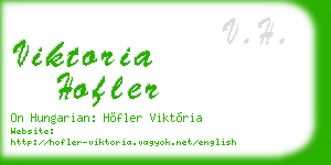 viktoria hofler business card